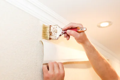 Pose de papier peint à Étrochey — revêtements muraux et toiles de verre